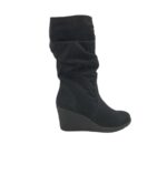 Cizme dama Graceland 36, material textil, negru