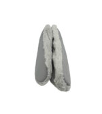 Papuci de casa Oysho 39, material textil, gri - imagine 4