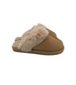 Papuci de casa Oysho 39, material textil, maro