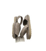 Sandale dama Oysho 36, material textil, gri - imagine 4