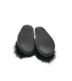 Papuci de casa Oysho 40, material textil, negru gri - imagine 5