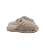 Papuci de casa Oysho 40, material textil, crem