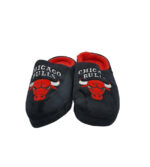 Papuci de casa barbati Primark 44, material textil, negru rosu - imagine 3