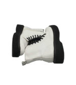 Ghete dama Claudia Ghizzani 40, imitatie de piele, alb - imagine 4