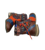 Botine dama 37, imitatie de piele, multicolor - imagine 4