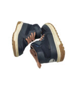 Ghete copii H&M 30, imitație de piele, material textil, piele, bleumarin, waterproof - imagine 4