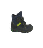 Cizme copii Ricosta 28, imitație de piele, material textil, negru albastru, captusite