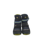 Ghete copii Elefanten 26, material textil, piele intoarsa, albastru negru, captusite - imagine 3