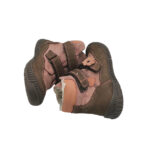 Ghete copii 30, piele, piele intoarsa,  maro roz, imblanite - imagine 4