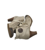 Botine dama Paul Green 40, piele, piele intoarsa, gri - imagine 4