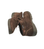 Ghete dama Tamaris 38, piele intoarsa, maro, imblanite - imagine 4