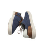 Tenisi barbati Salamander 42, material textil, albastru - imagine 4