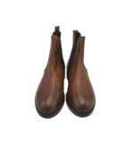 Botine dama Salamander 37, piele, material textil, maro - imagine 3