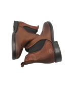 Botine dama Salamander 37, piele, material textil, maro - imagine 4