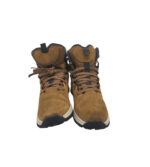 Ghete copii Quechua 35, piele intoarsa, material textil, maro, waterproof - imagine 3