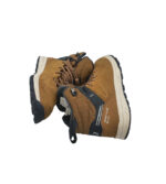 Ghete copii Quechua 35, piele intoarsa, material textil, maro, waterproof - imagine 4