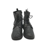 Ghete copii 36, imitatie de piele, negru - imagine 3