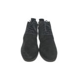 Ghete dama Ecco 37, piele intoarsa, negru - imagine 3