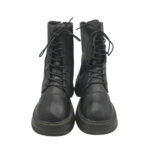 Ghete dama 37, imitatie de piele, negru - imagine 3