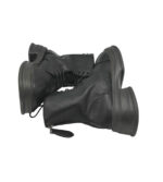 Ghete dama 37, imitatie de piele, negru - imagine 4