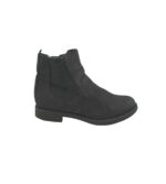 Botine dama 41, imitatie de piele, negru