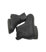 Botine dama 41, imitatie de piele, negru - imagine 4