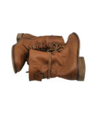 Ghete dama Varese 38, piele, maro - imagine 4