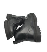 Ghete barbati Black Squad 45, imitatie de piele, negru - imagine 4