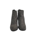 Botine dama 38, material textil, gri - imagine 3
