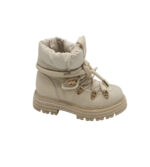 Ghete dama DeeZee 36, imitatie de piele, material textil, crem