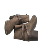 Botine dama Graceland 41, material textil, bej - imagine 4