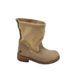 Cizme dama Felmini 38, material textil, piele, bej