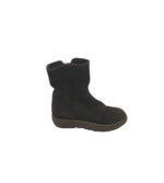 Cizme copii Merrell 25, piele intoarsa, negru