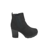 Botine dama Colosseum 39, material textil, negru