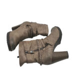 Cizme dama Tom Tailor 40, imitatie de piele, gri - imagine 4