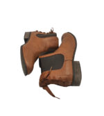 Botine dama Folie 39, imitație de piele, maro - imagine 4