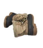 Cizme dama Spirale 36, material textil, maro negru, imblanite - imagine 4