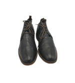 Ghete barbati 45, piele, negru - imagine 3