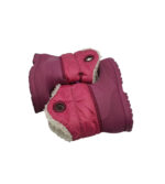 Cizme copii 25, material textil, alte materiale, roz, imblanite - imagine 4