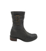 Cizme dama Miss Laura 37, imitație de piele, negru, imblanite