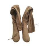 Cizme dama Justfab 42, material textil, maro - imagine 3