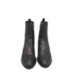 Botine dama Tommy Hilfiger 39, piele, piele intoarsa, negru - imagine 3