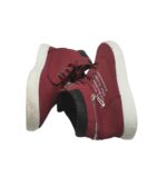 Tenisi barbati Fashion 42, imitatie de piele, visiniu - imagine 4