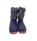 Cizme copii 28, material textil, alte materiale, albastru gri, imblanite - imagine 3