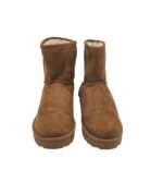 Cizme dama 37, material textil, maro, imblanite - imagine 3