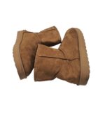 Cizme dama 37, material textil, maro, imblanite - imagine 4