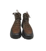 Ghete dama Waldlaufer 38, imitație de piele, piele, maro negru - imagine 3