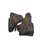 Ghete dama Waldlaufer 38, imitație de piele, piele, maro negru - imagine 4