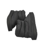 Cizme dama H&M 39, imitatie de piele, material textil, negru - imagine 4