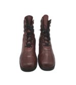 Ghete dama Florentina 40, piele, visiniu, captusite - imagine 3